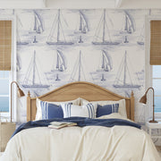 Hamble Yachts Wallpaper, Signature Blue