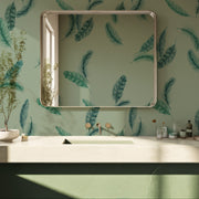 Newtown Creek Wallpaper, Sage Green