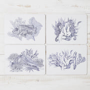 Seaview Coaster & Placemat Set (4x)