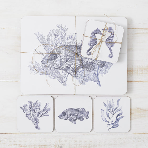 Seaview Coaster & Placemat Set (4x)