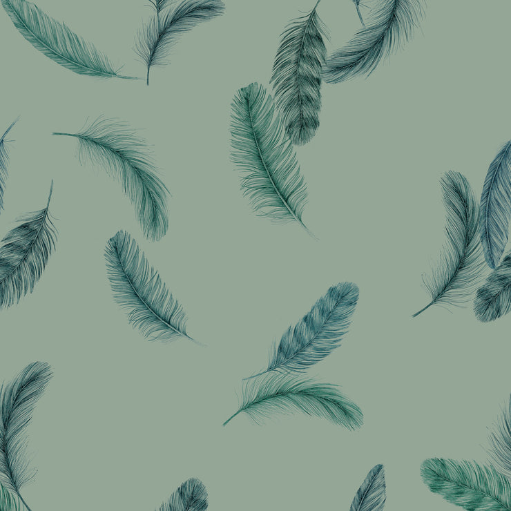 Newtown Creek Wallpaper, Sage Green